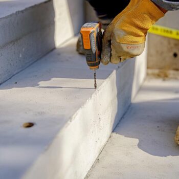 Comment fixer une rampe fer sur un escalier béton préfabriqué : le guide complet en 6 étapes